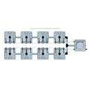 Alien Hydroponics RAIN 8 Pot 2 Row Kit