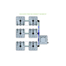 Alien Hydroponics RAIN 6 Pot 3 Row Kit