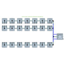 Alien Hydroponics RAIN 21 Pot 3 Row Kit