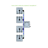 Alien Hydroponics RAIN 4 Pot 4 Row Kit