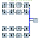 Alien Hydroponics RAIN 16 Pot 4 Row Kit