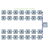 Alien Hydroponics RAIN 28 Pot 4 Row Kit