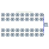 Alien Hydroponics RAIN 36 Pot 4 Row Kit