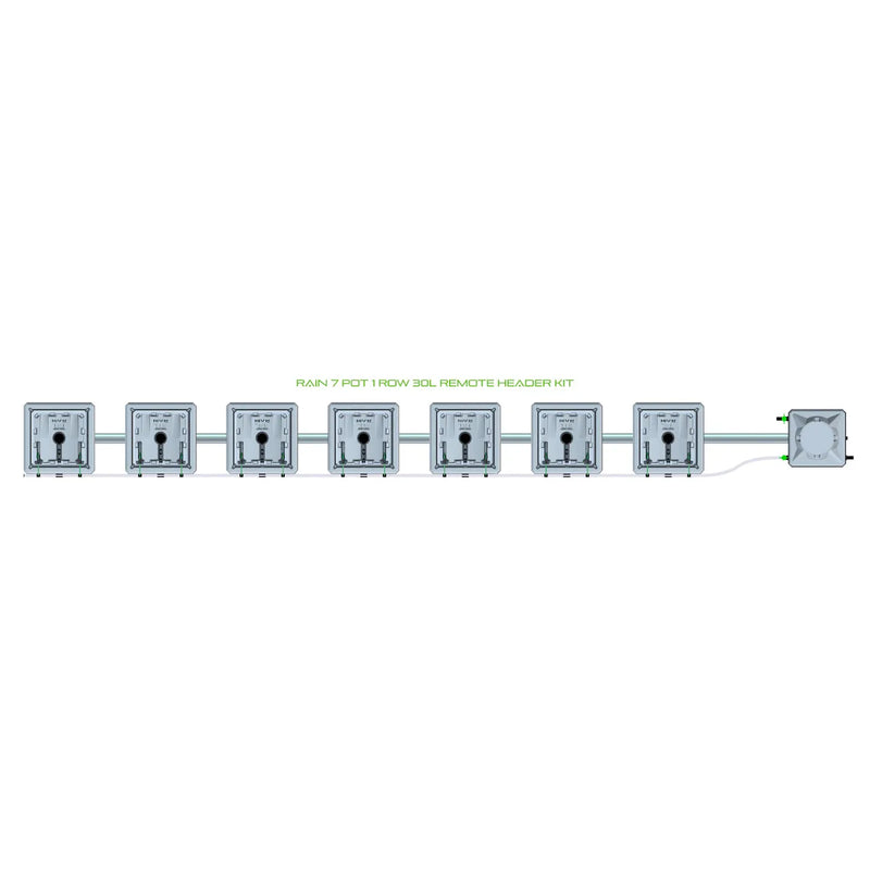 Alien Hydroponics RAIN 7 Pot 1 Row Kit