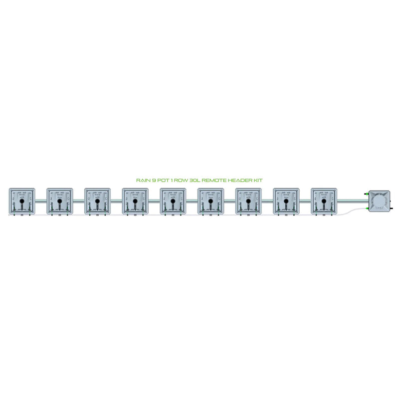 Alien Hydroponics RAIN 9 Pot 1 Row Kit
