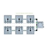 Alien Hydroponics RAIN 6 Pot 2 Row Kit