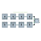 Alien Hydroponics RAIN 8 Pot 2 Row Kit