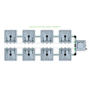 Alien Hydroponics RAIN 8 Pot 2 Row Kit