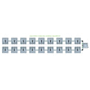 Alien Hydroponics RAIN 18 Pot 2 Row Kit