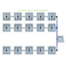 Alien Hydroponics RAIN 15 Pot 3 Row Kit