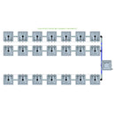 Alien Hydroponics RAIN 21 Pot 3 Row Kit