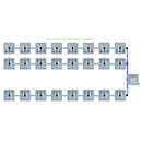 Alien Hydroponics RAIN 24 Pot 3 Row Kit