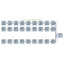 Alien Hydroponics RAIN 27 Pot 3 Row Kit