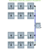 Alien Hydroponics RAIN 12 Pot 4 Row Kit