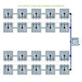 Alien Hydroponics RAIN 20 Pot 4 Row Kit