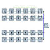 Alien Hydroponics RAIN 24 Pot 4 Row Kit