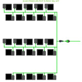 Alien Hydroponics EasyFeed 25 Pot 5 Row Kit