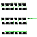 Alien Hydroponics EasyFeed 30 Pot 5 Row Kit