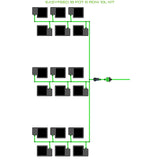 Alien Hydroponics EasyFeed 18 Pot 6 Row Kit