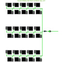 Alien Hydroponics EasyFeed 30 Pot 6 Row Kit