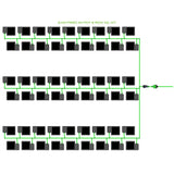 Alien Hydroponics EasyFeed 54 Pot 6 Row Kit