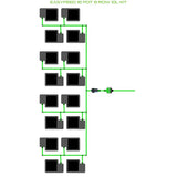 Alien Hydroponics EasyFeed 16 Pot 8 Row Kit