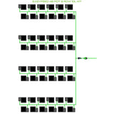 Alien Hydroponics EasyFeed 48 Pot 8 Row Kit