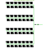 Alien Hydroponics EasyFeed 56 Pot 8 Row Kit