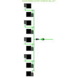 Alien Hydroponics EasyFeed 9 Pot 9 Row Kit