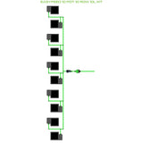 Alien Hydroponics EasyFeed 10 Pot 10 Row Kit