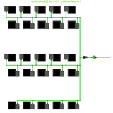 Alien Hydroponics EasyFeed 25 Pot 5 Row Kit