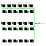 Alien Hydroponics EasyFeed 30 Pot 5 Row Kit