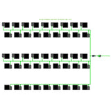 Alien Hydroponics EasyFeed 45 Pot 5 Row Kit