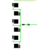 Alien Hydroponics EasyFeed 6 Pot 6 Row Kit
