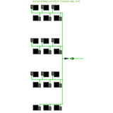 Alien Hydroponics EasyFeed 21 Pot 7 Row Kit
