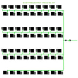 Alien Hydroponics EasyFeed 63 Pot 7 Row Kit
