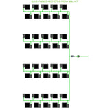 Alien Hydroponics EasyFeed 40 Pot 8 Row Kit