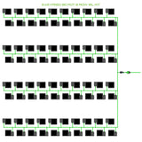 Alien Hydroponics EasyFeed 80 Pot 8 Row Kit