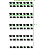 Alien Hydroponics EasyFeed 63 Pot 9 Row Kit