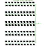 Alien Hydroponics EasyFeed 100 Pot 10 Row Kit
