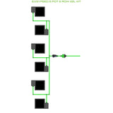Alien Hydroponics EasyFeed 6 Pot 6 Row Kit