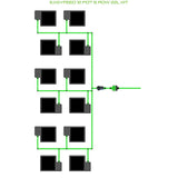 Alien Hydroponics EasyFeed 12 Pot 6 Row Kit