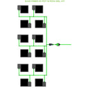 Alien Hydroponics EasyFeed 12 Pot 6 Row Kit