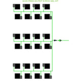 Alien Hydroponics EasyFeed 24 Pot 6 Row Kit