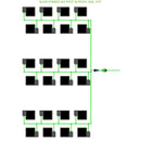 Alien Hydroponics EasyFeed 24 Pot 6 Row Kit