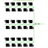 Alien Hydroponics EasyFeed 30 Pot 6 Row Kit