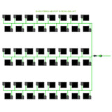 Alien Hydroponics EasyFeed 48 Pot 6 Row Kit