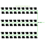 Alien Hydroponics EasyFeed 54 Pot 6 Row Kit
