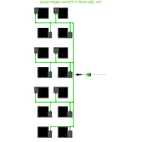 Alien Hydroponics EasyFeed 14 Pot 7 Row Kit