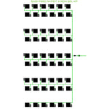 Alien Hydroponics EasyFeed 54 Pot 9 Row Kit